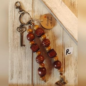 Beaded handcrafted keychain